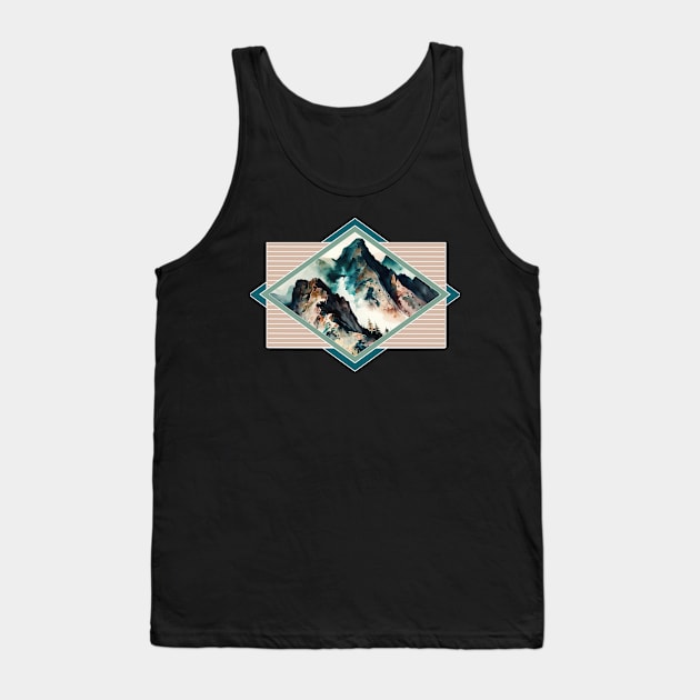 Watercolor Mountain Landscape ' Tank Top by AtkissonDesign